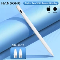 stylus pen with power display for android ios tablet mobile phones touch pen for samsung ipad pro ipad accessories