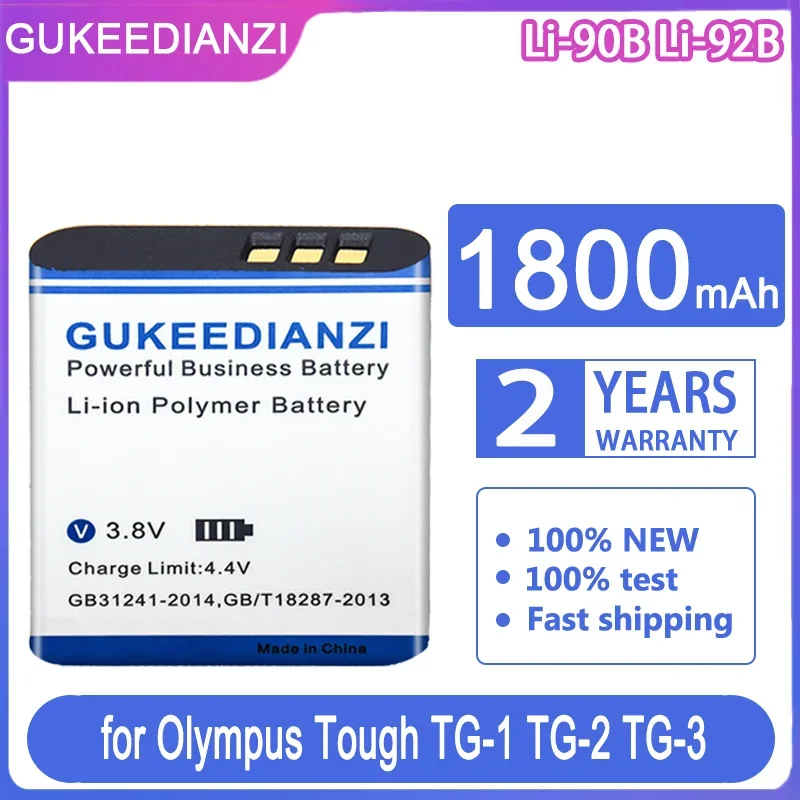 Аккумулятор GUKEEDIANZI 1800 мАч для Olympus Li-90B Li-92B