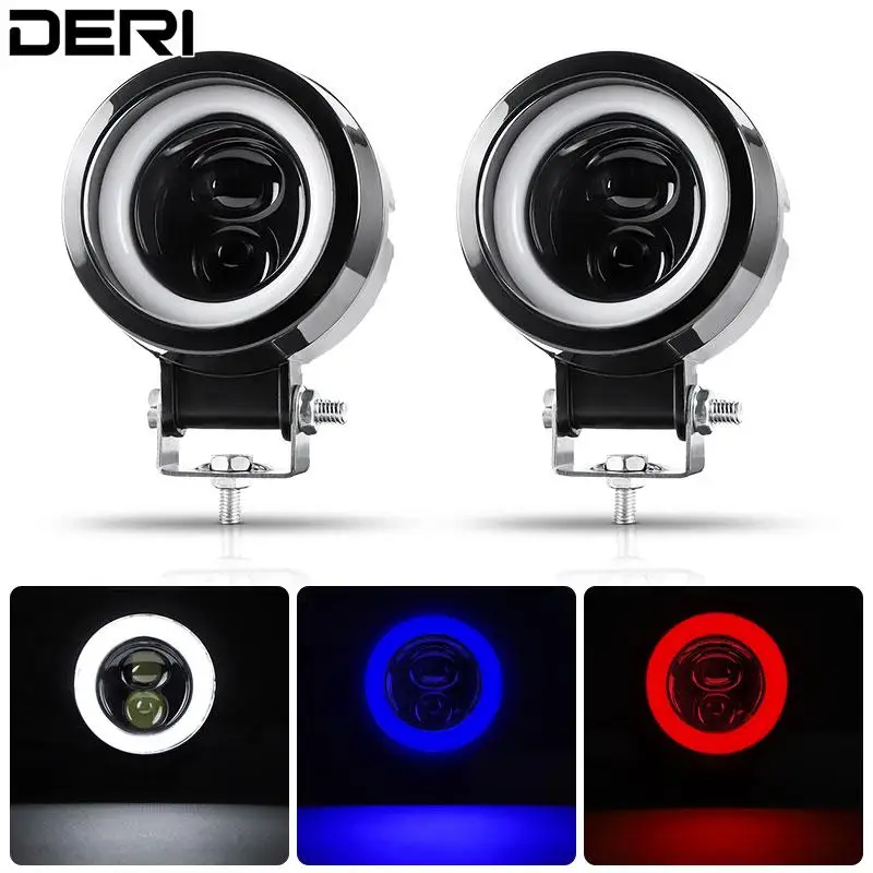 

3-дюймовые круглсветодиодный светодиодные фары направленного света s кольца ангельские глазки рабочий светильник для мотоциклов, грузовик...