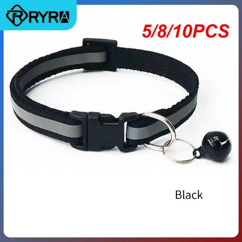 

Nylon Pet Collar For Cat Dog Reflective Collar Anti-Lost Colorful Pet Supplies Adjustable Cat Collar Cat Necklace Pet Products