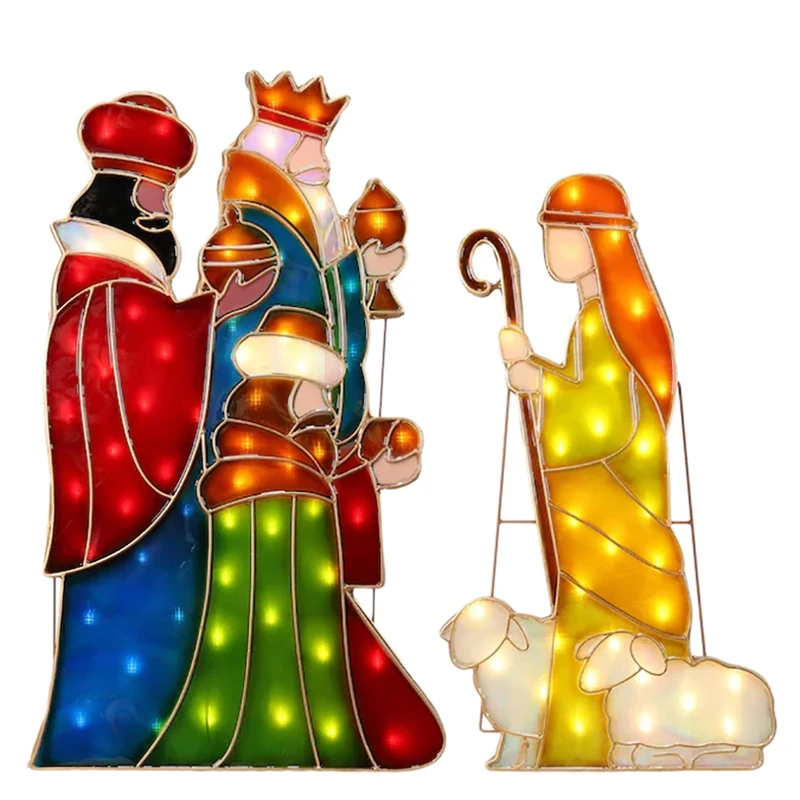 

Garden Outdoor Yard Scene Garden Decorative Home Decoration Jesus Birth Scene Silhouette 2022 Newest