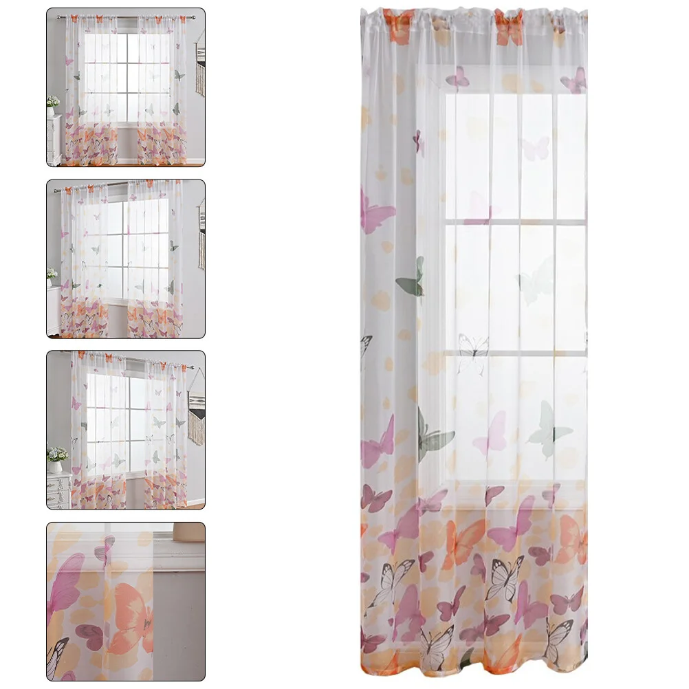 

Living Room Curtain Privacy Window Sheer Curtains Decorative Bedroom Drapery Sheers