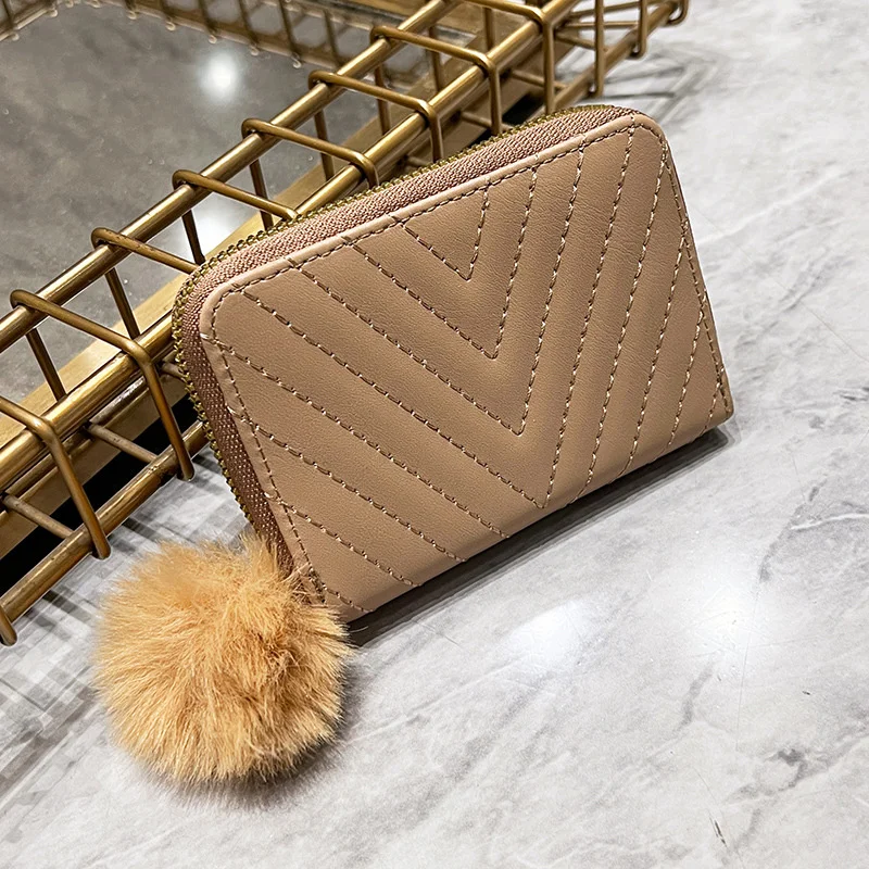 

Высококачественная кожаная сумка для карт, маленький кошелек, Однотонный женский кошелек, мужской вместительный кошелек для карт, кошелек ...