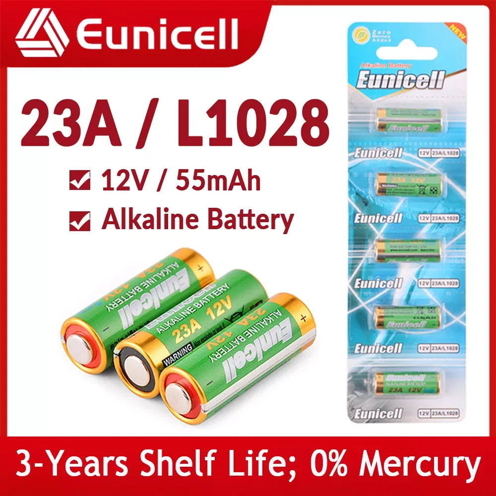 

55mAh 23A 12V Batteries Remote Control Toys Primary Dry Alkaline Battery L1028 21/23 A23 E23A K23A V23GA GP23A RV08 LRV08 23 a