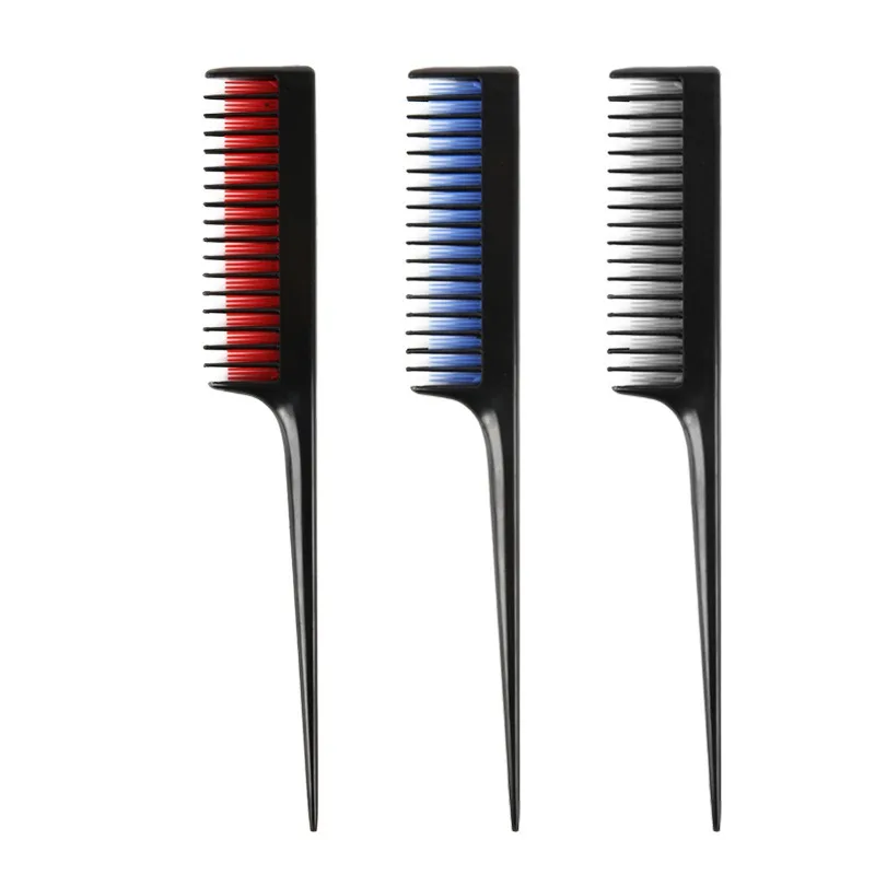 

Hairdressing and Spot Dyeing Comb Plastic Pick Up Hair Pointed Tail Comb Salon Dyeing and Spot Dyeing Brush Shape Hairdressing C