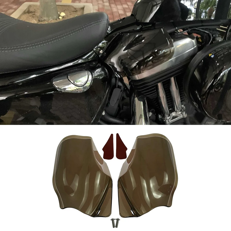 

Motorcycle Reflective Saddle Shields Air Heat Deflector for Sportster Iron 883 1200 Forty Eight XL1200 2014-2019