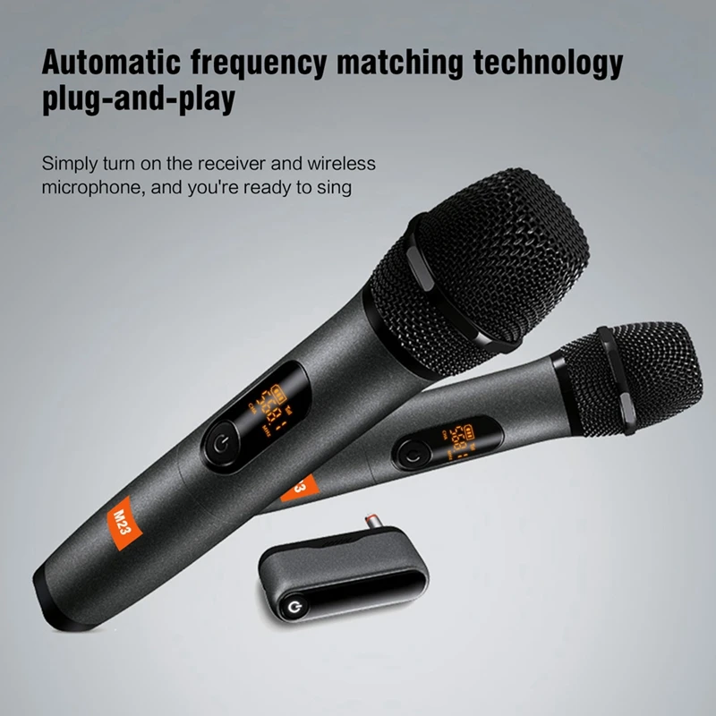 New Universal Microphone Home Karaoke USB Wireless Live Broadcast Radio Digital Display