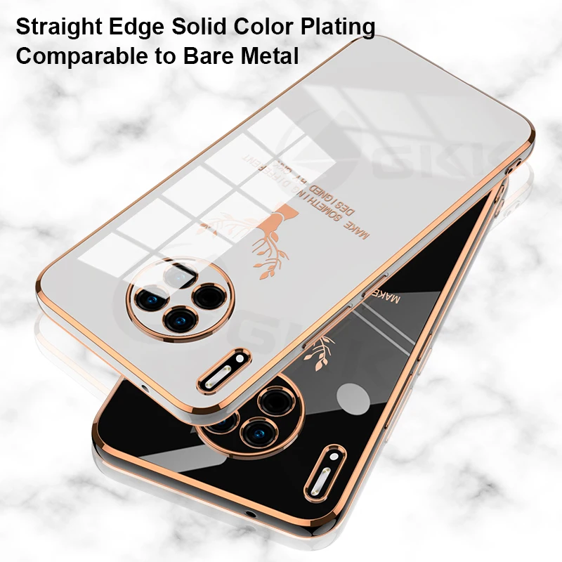 

GKK Luxury Plating Case For Huawei Mate 30 40 P40 Pro Anti-knock Protection Straight Edge For Huawei Mate 30 40 P40 Pro 5G Cover