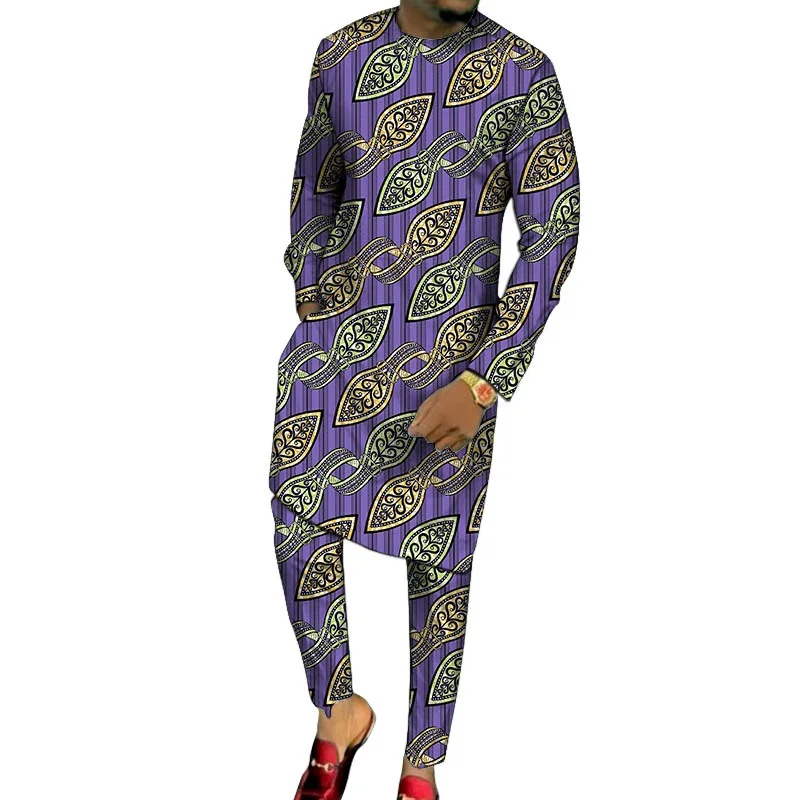 Африканская одежда мужские длинные рубашки с брюками сделанные на заказ костюмы
