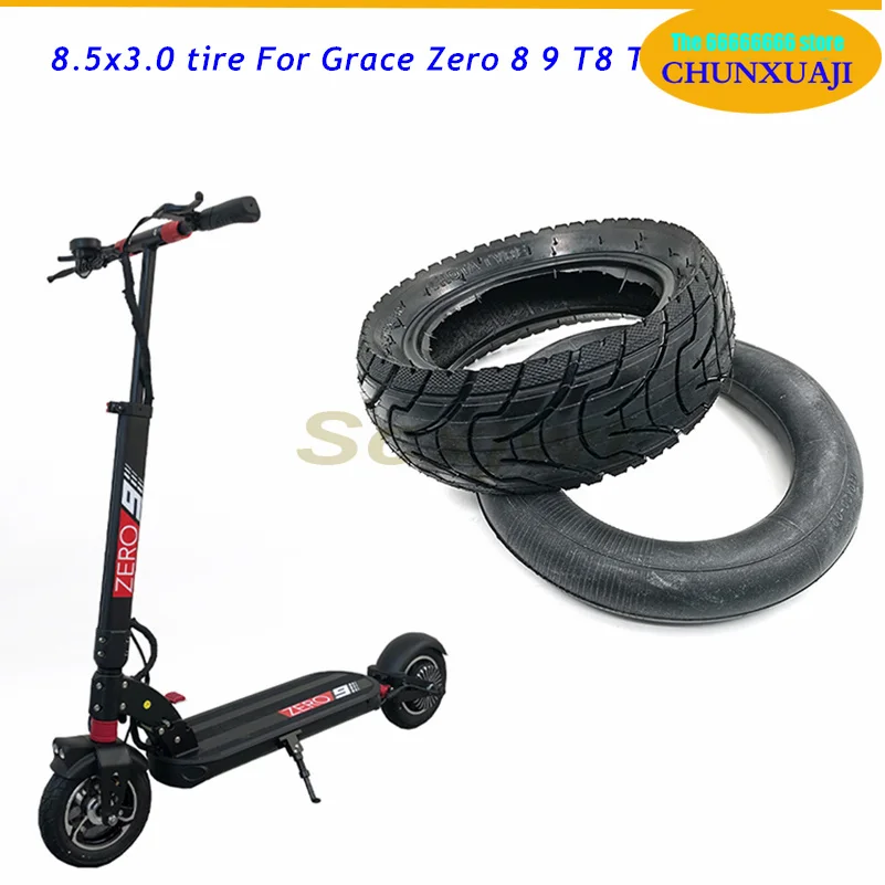 8.5x3.0 Pneumatic Outer Tire Inner Tube for Electric Scooter VSETT 8 9 Zero 8 9 PRO 8.5 Inches 8 1/2X3.0 Inflatable Tyre