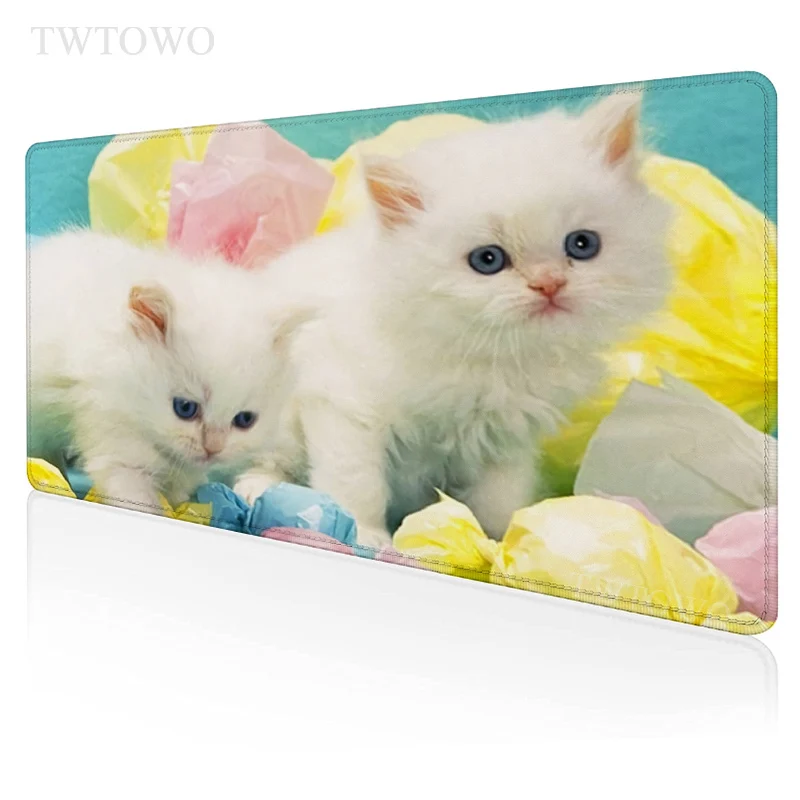 

Cut Cat Mouse Pad Gamer XL New Large Mousepad XXL Mouse Mat Carpet Soft Anti Slip Office Computer Desktop Mouse Pad Mice Pad