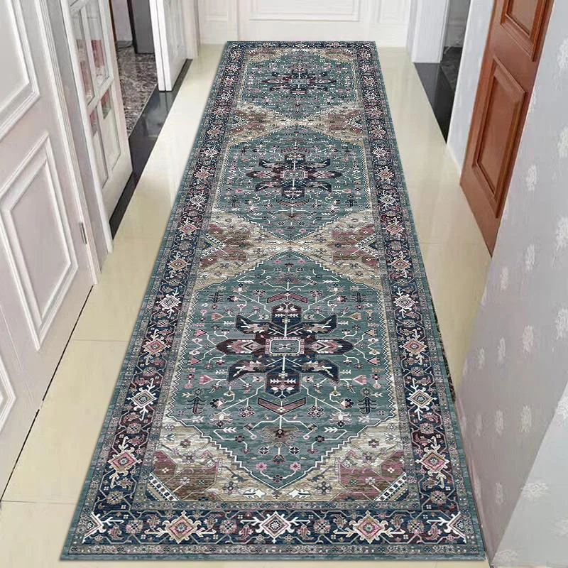 

Bohemian Corridor Hallway Rugs Home Decor Carpet Living Room Area Rug Kitchen Bedroom Floor Rug Anti-slip Indoor Doormat