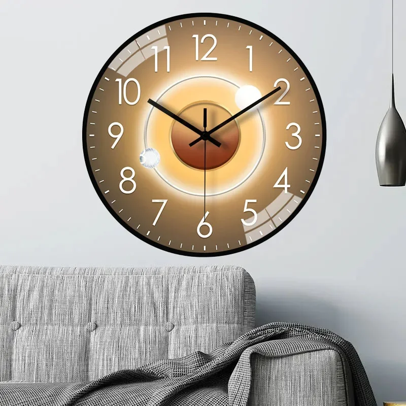 Настенные часы бесшумные на батарейках 8 дюймов Ретро стиль для спальни офиса
