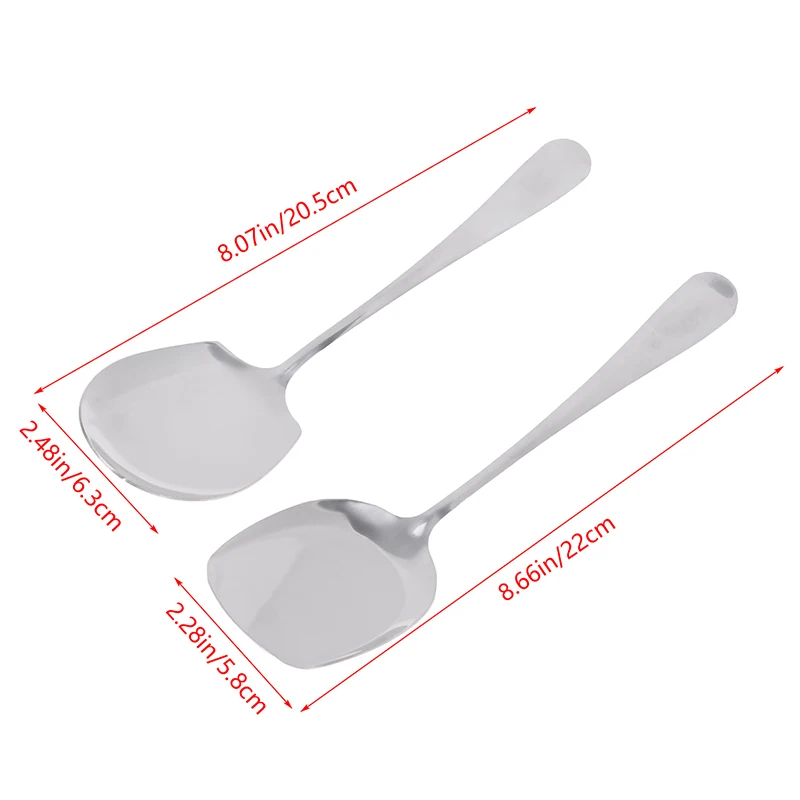 Большая ложка из нержавеющей стали столовые приборы для кухни столовая посуда