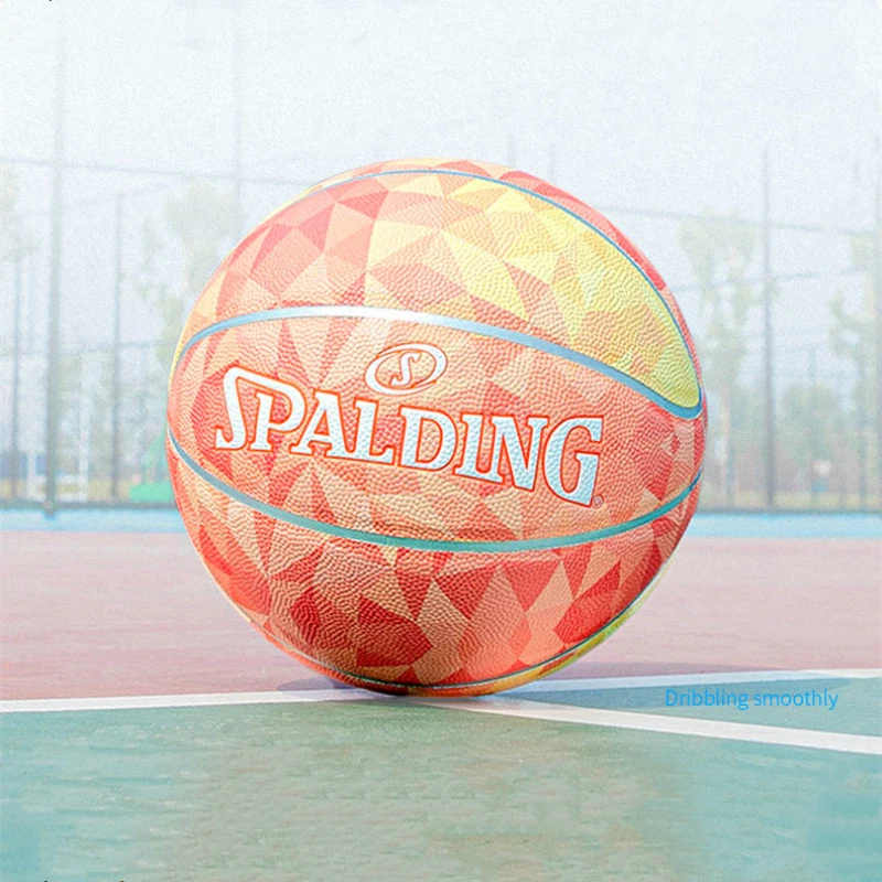 Spalding Prism Series Orange Basketball Indoor Outdoor Professional Match Basketball Ball Size 7