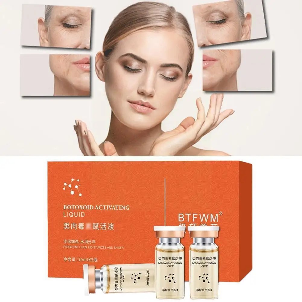 

Skin Care Anti-aging Anti-wrinkle Fade Fine Lines Beauty Brightening Spot Salon Rub-on Essence 10mlx3 Bottle Essence Z2c1