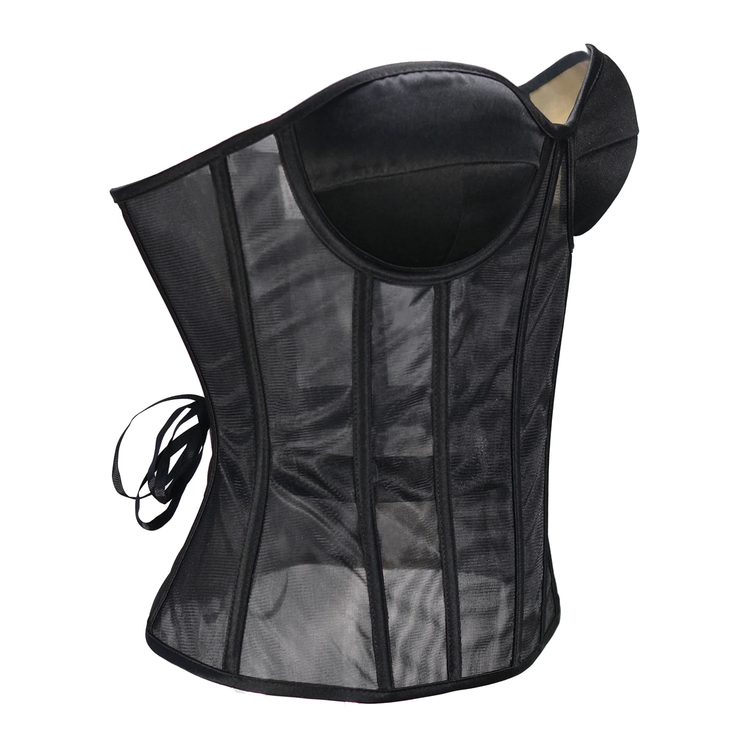 Стальной сексуальный черный прозрачный бюстгальтер сетчатый пуш-ап женский