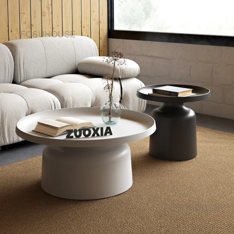 

Nordic Designer Living Room Iron Coffee Tables Small Round Side Table Home Furniture Modern Luxury Home Simple Bedside Table