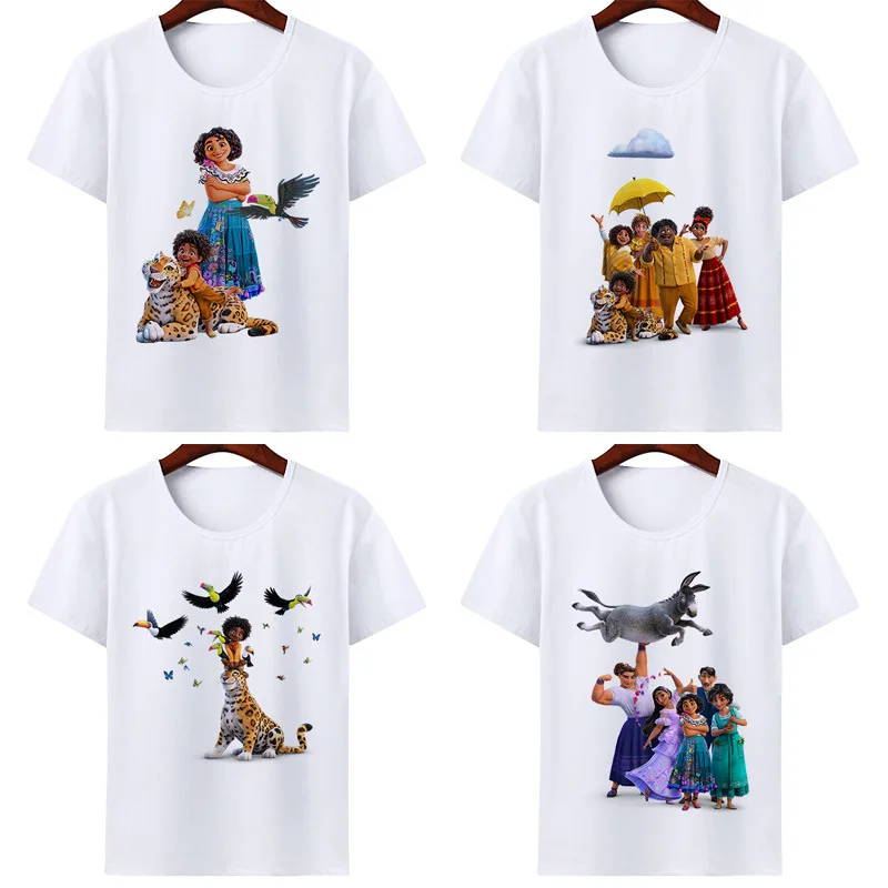 

New Encanto Mirabel Graphic Cute Girls Clothes Disney Kawaii Kids Funny T-shirts Baby Boy Tshirt Fashion Children Kid Anime Tops