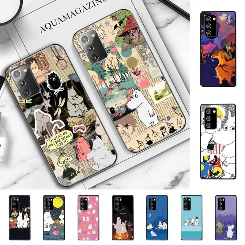 

Comic M-Moomin Cute Hippo Phone Case For Samsung Note 8 9 10 20 pro plus lite M 10 11 20 30 21 31 51 A 21 22 42 02 03