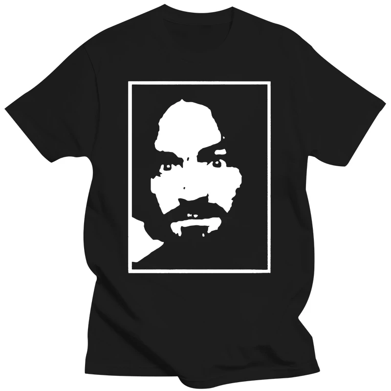 

Charles Manson Charlie Don'T Surf T-Shirt Shirt Axl Rose Guns N' Roses Round Neck Tee Shirt