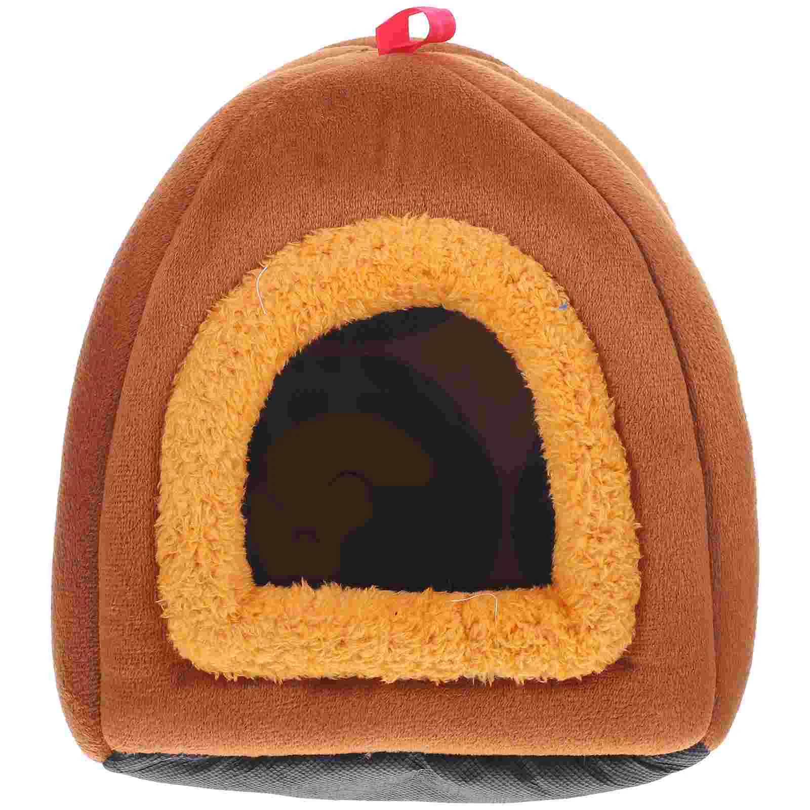 

Hamster House Bed Warm Hideout Hut Guinea Animal Rat Rabbit Chinchilla Pet Fleece Winter Bird Parrot Hammock Bunny Cave Cage