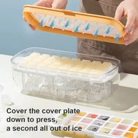 2022 silicone ice mold and storage box 2 in 1 ice cube tray making mould box maker bar kitchen accessories utensils home gadgets