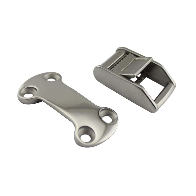 

66mm Length Marine Hardware Fixed Buckle for Boat Yacht Deck 4Holes Fixing Plate