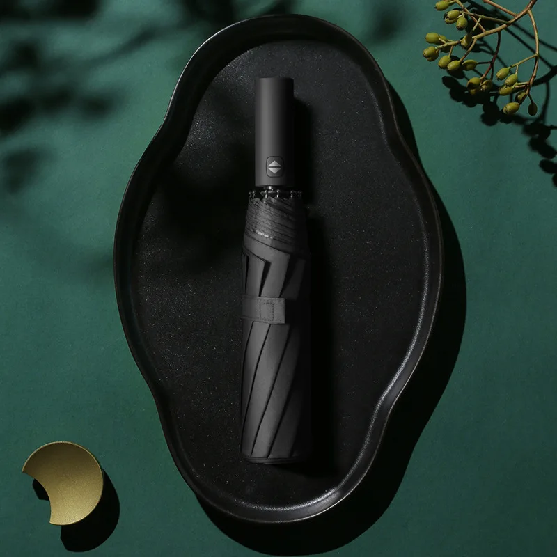 

Umbrella Advertising Logo Umbrella Fully Automatic Anti-UV Sun and Rain Folding Umbrella Wholesale