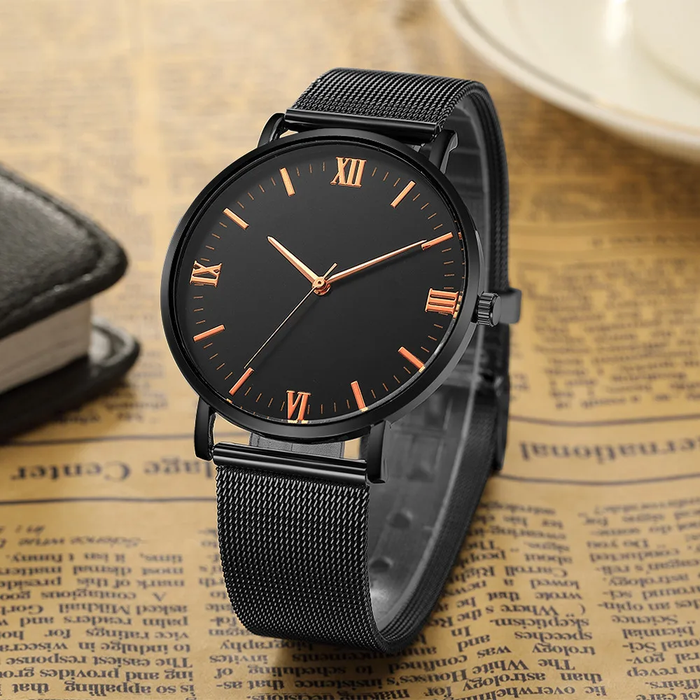 New Men's Watch Business Leisure Quartz Watch Fashion Thin Mesh Quartz Watch Luxury Watch Men enlarge