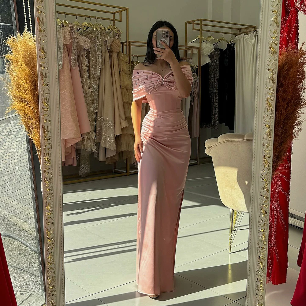 Msikoods женское вечернее платье с открытыми плечами русалки кристаллами для