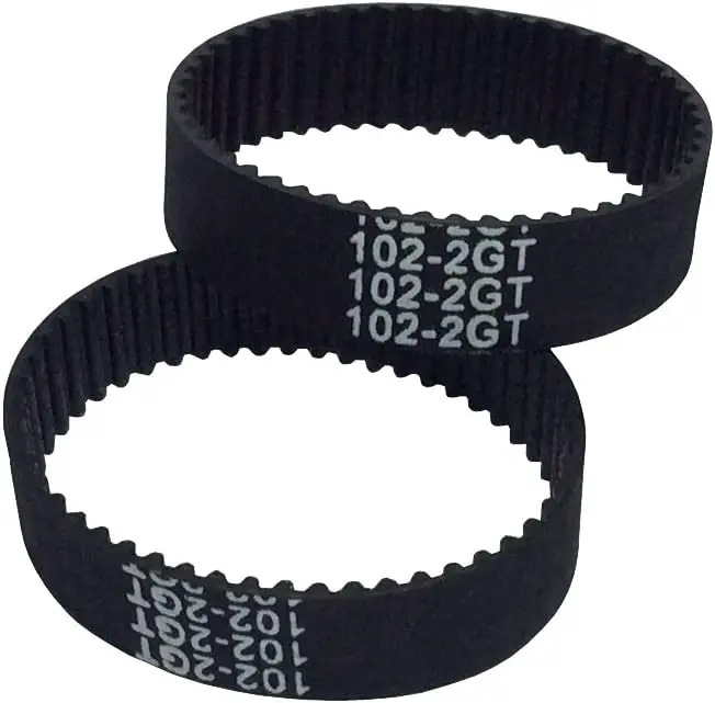 

GT2 Timing Belt 102-2GT-9 Rubber Conveyor Belt L=102mm W=9mm 51 Teeth Width in Closed Loop for 3D Printer Pack of 2pcs
