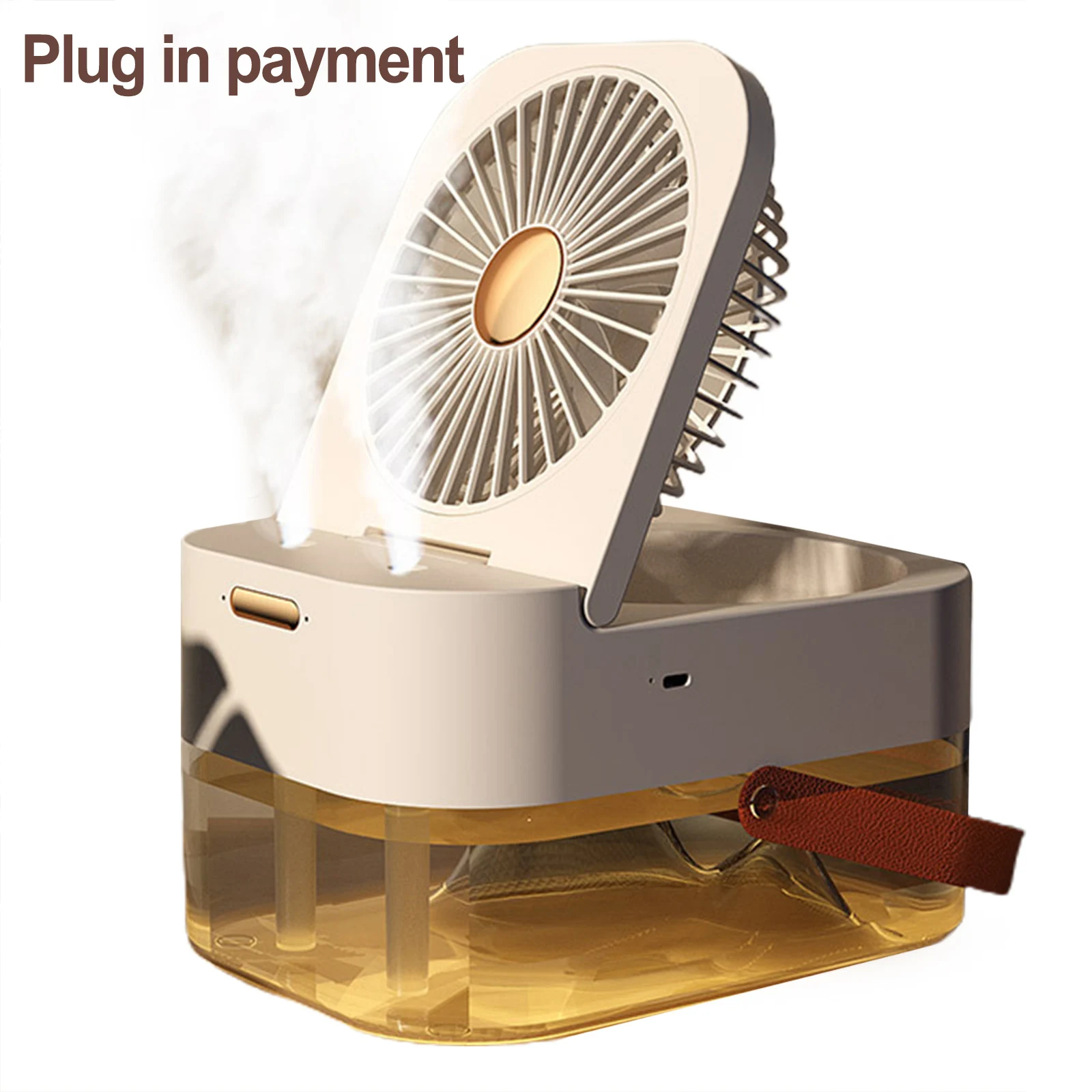 

New Fan Humidifier Portable Fan Air Cooler Air Humidifier USB Fan Desktop Fan With Night Light For Summer Home Appliance