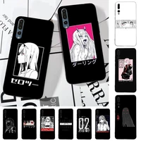 zero two darling in the franxx anime phone case for huawei p30 40 20 10 8 9 lite pro plus psmart2019