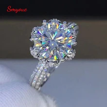 5 Carat Certified Diamond Engagement Ring 18k Women Sterling Silver White Gold Bridal Moissanite Rings Wedding Band Custom Name