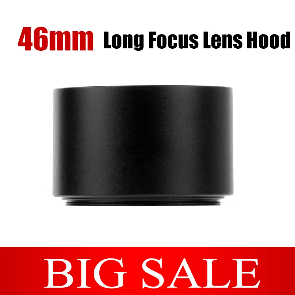 

46mm Metal Hood Long Focus Telephoto Lens for Nikon Pentax Canon EOS Panasonic Lumix Leica Olympus DSLR Camera Accessories