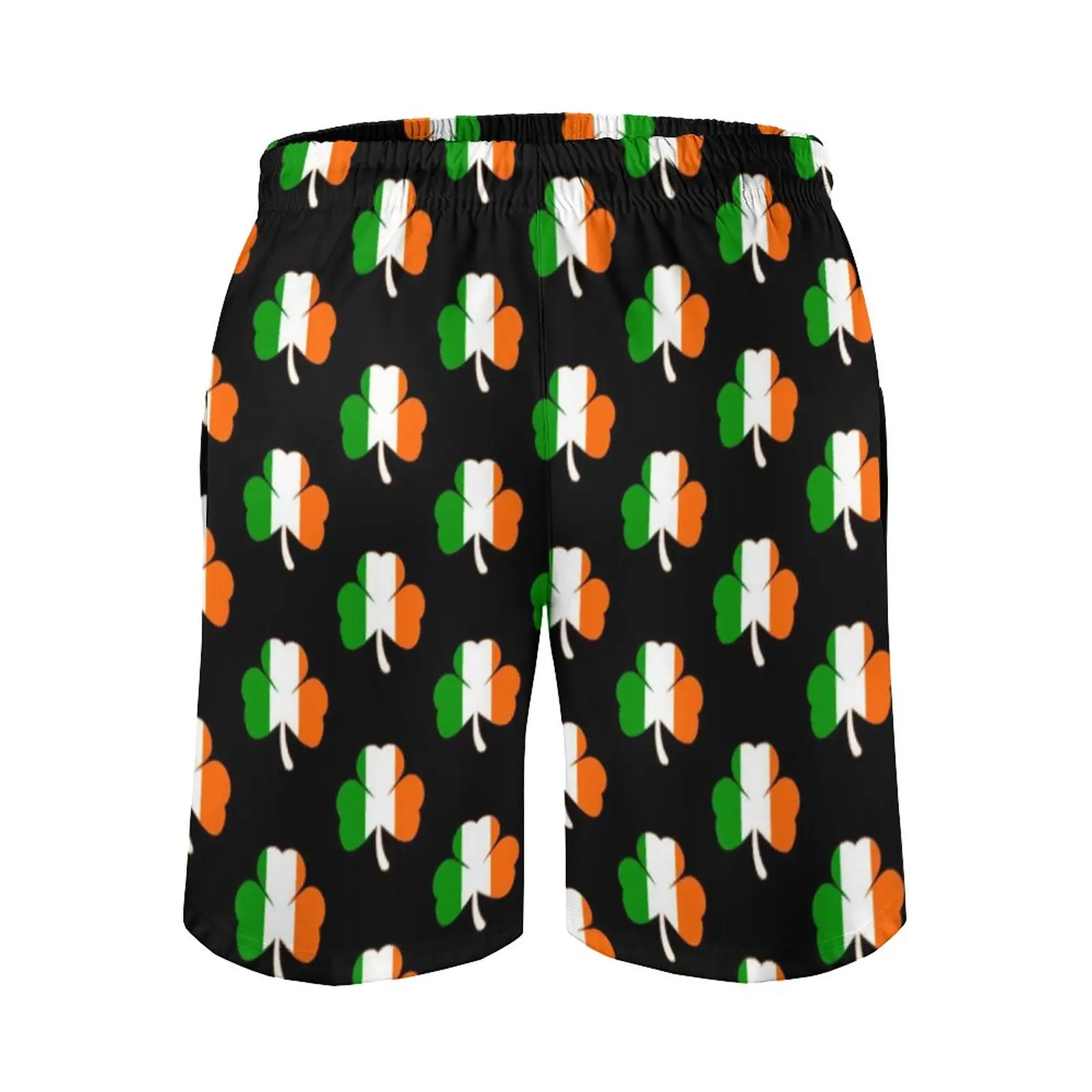 Веселый день пафокусов шорты для доски забавные пляжные Shamrock мужские