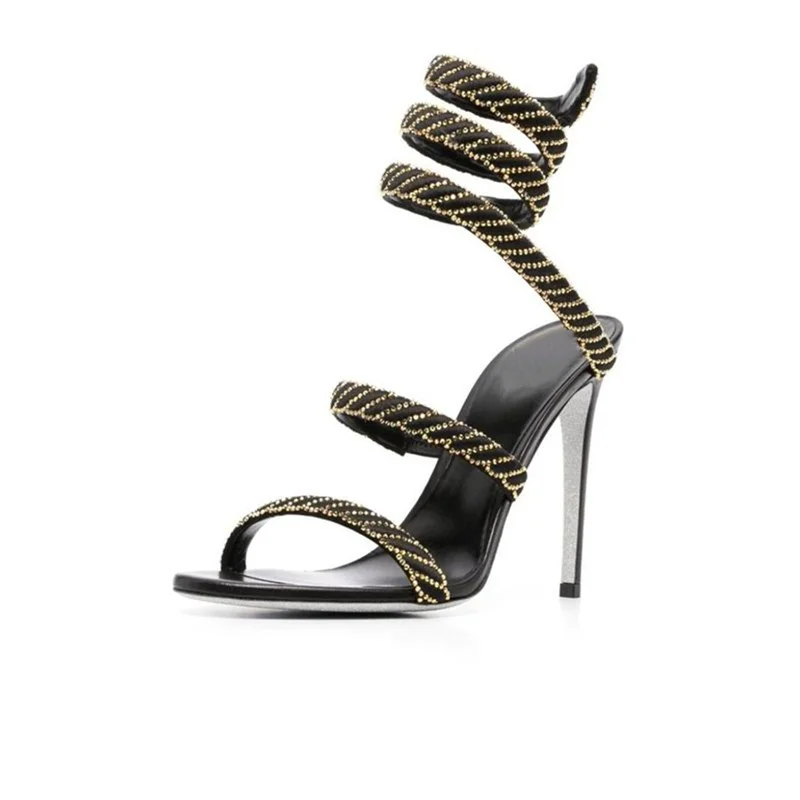 New Spring Summer 2023 Female Sandals Fashion Crystal Sexy Versatile Women Shoes Round Toe Thin High Heels Party Ladies Pumps