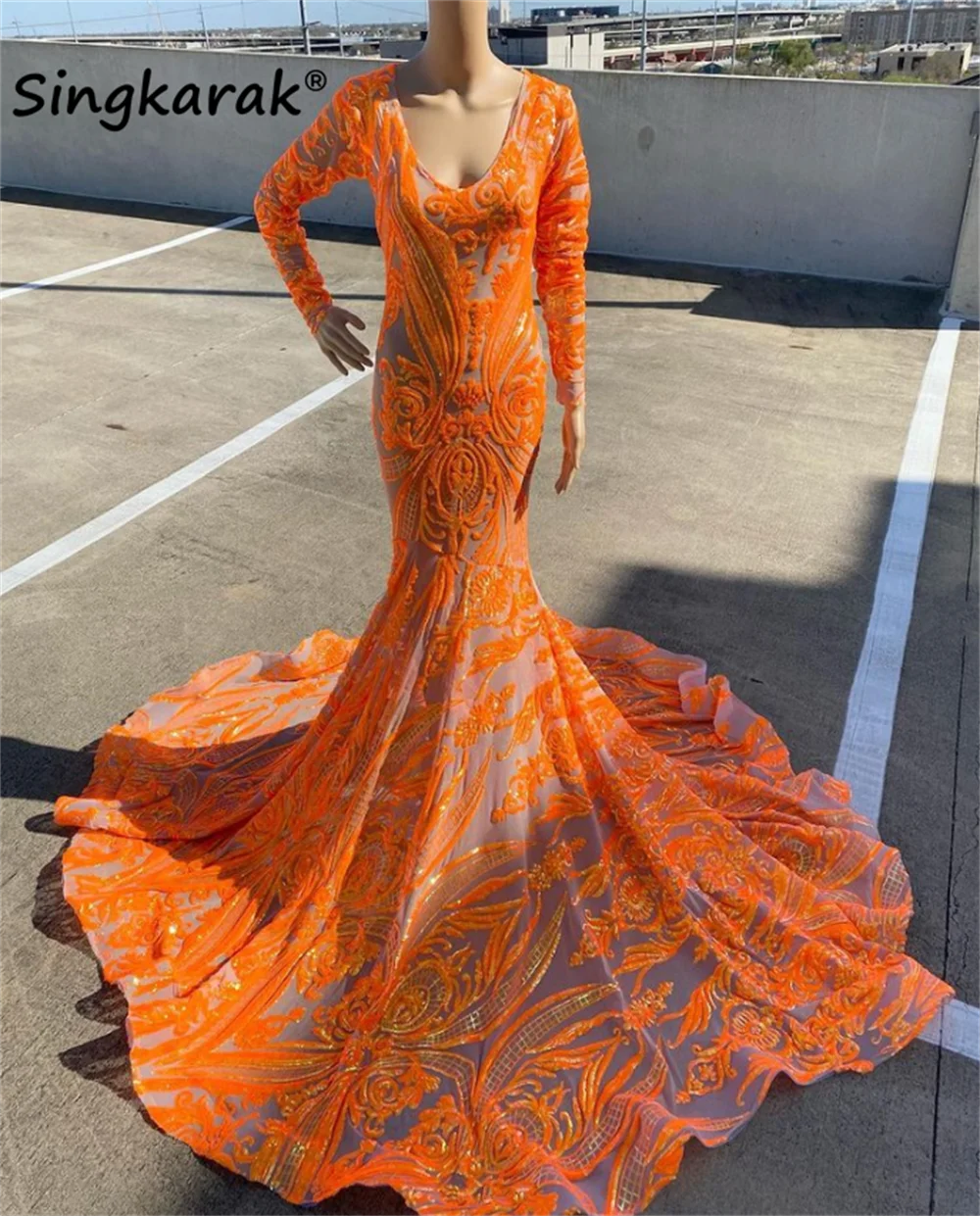 Реальное фото блестящее сексуальное платье-Русалка для выпускного вечера 2022