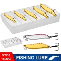 57101520g vib lure metal fishing lure spoon hard bait sinking jigs artificial bait swimbait for all waters fishing tackles