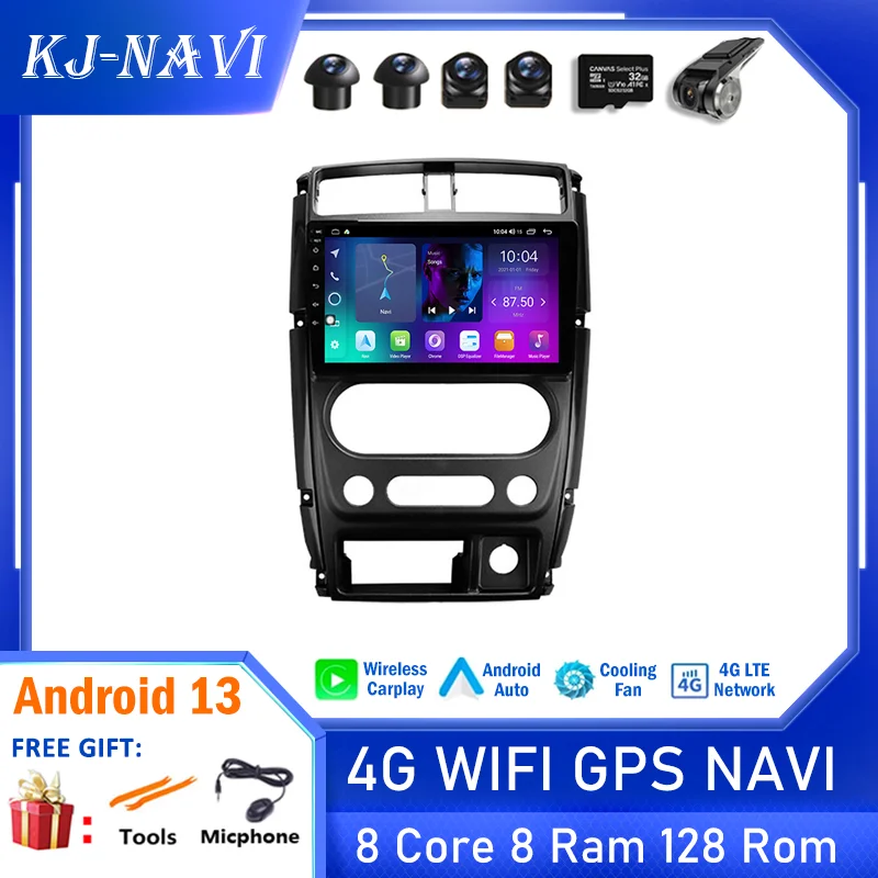 

Android 13 No2 Din для Suzuki Jimny 3 2005 - 2019 Dvd Автомобильный мультимедийный видеоплеер Радио GPS Навигация стерео
