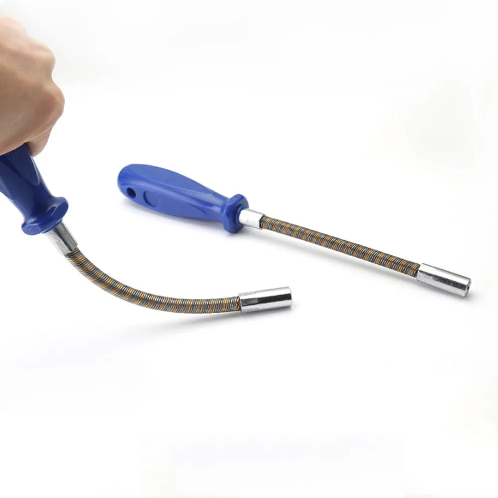 

Multifunctional Socket Screwdriver Non-slip Flexible Screwdriver Hand Tools 7mm Screwdriver Wrench Spring Hex Screw Bit Bendable