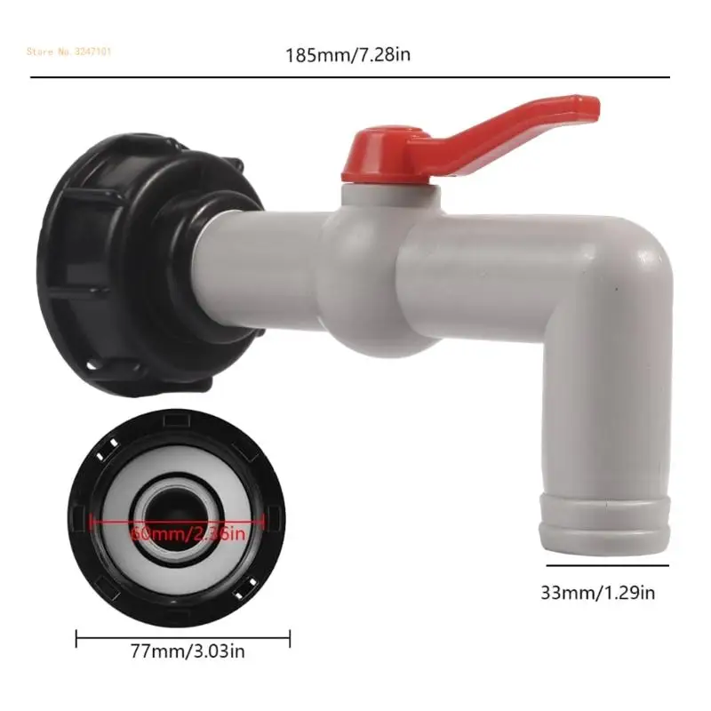 Выпускной кран IBC Шаровые краны для резервуаров Кран выпускные клапаны Прямая