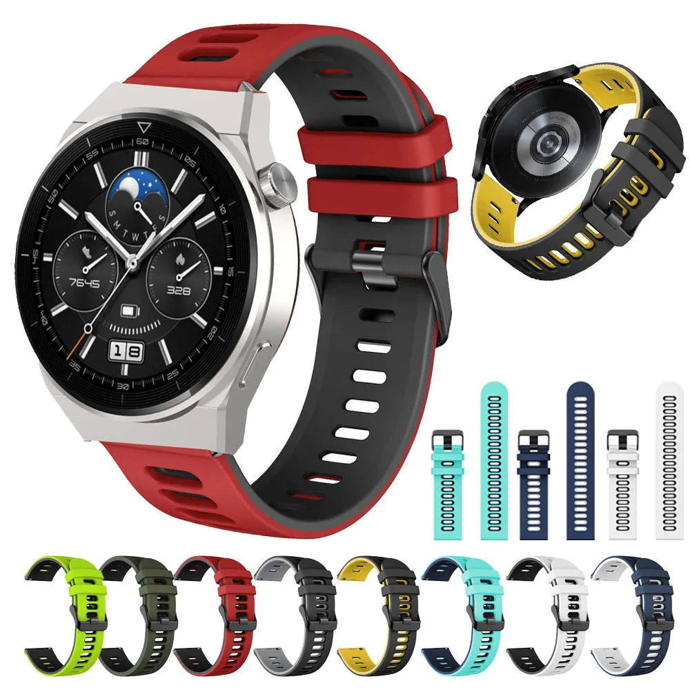 

Ремешок силиконовый для смарт-часов Huawei Watch GT 3 pro, оригинальный спортивный браслет GT3 magic 2 46 мм, браслет для наручных часов