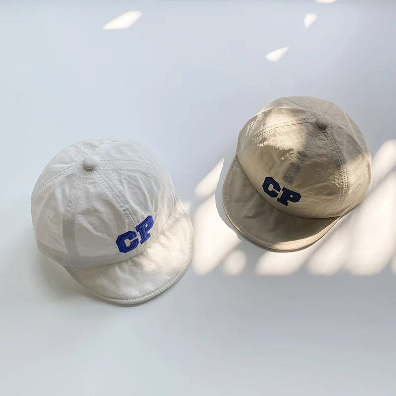 

Детская быстросохнущая Кепка с фотоэлементами в Корейском стиле летняя тонкая Солнцезащитная бейсболка для мальчиков с защитой от солнца