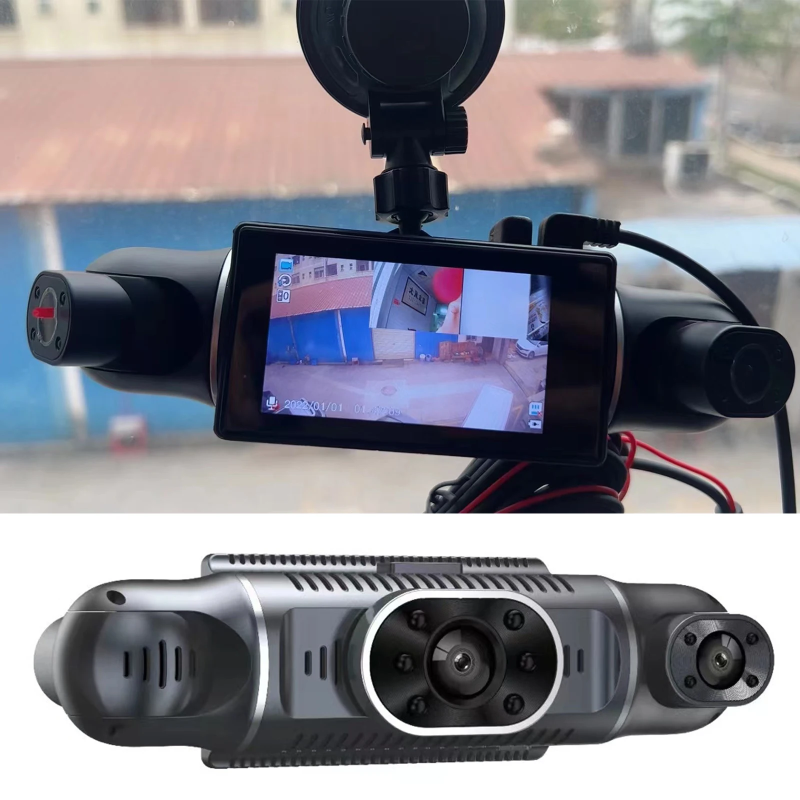

4 Channel 3'' Car Video Recorder 1080P FHD DVR Camera Front Rear Car Recorder Car Black Box Camera Dash Cam