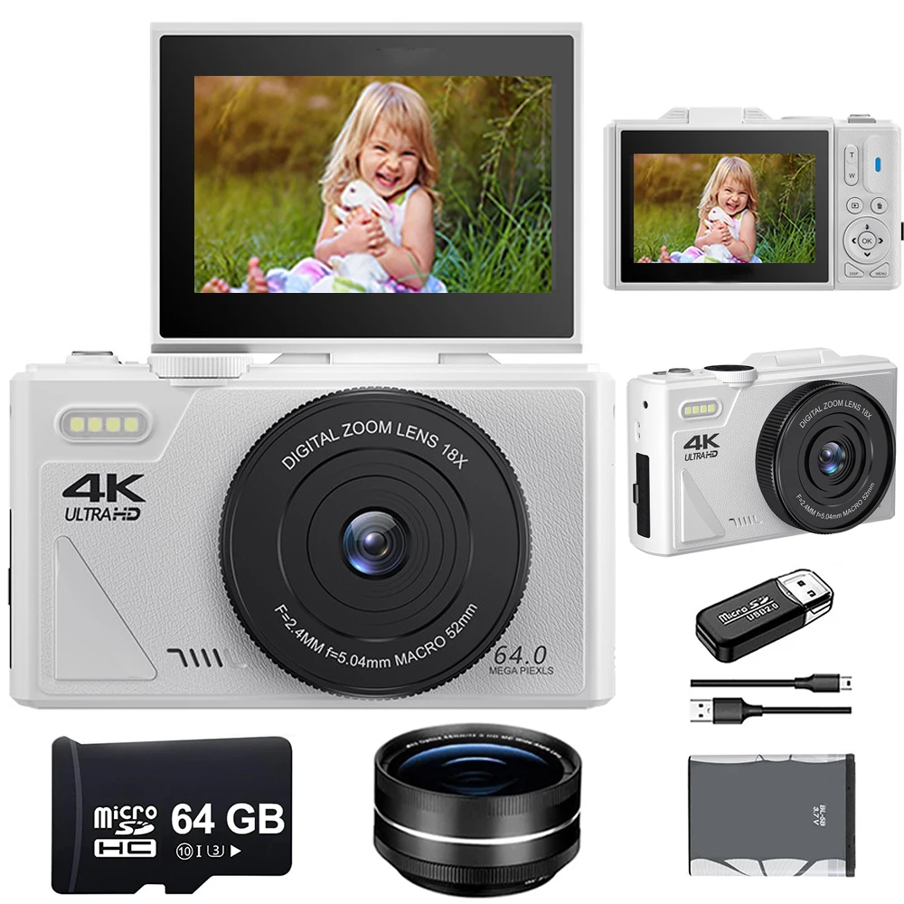Цифровая фотокамера 4K WIFI | AliExpress