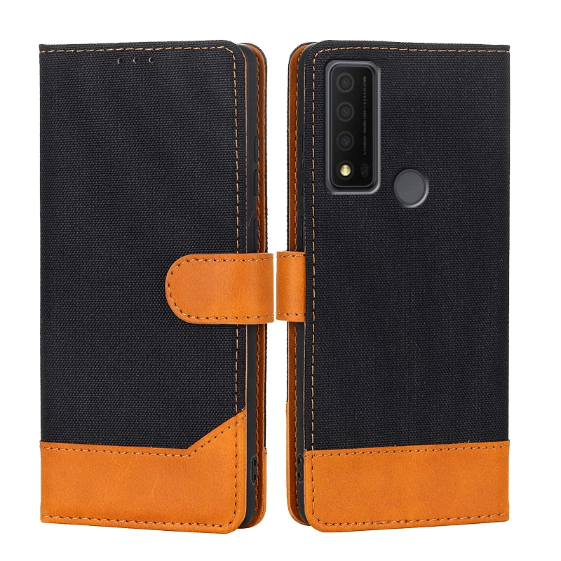 

Half-wrapped Case For Carcasas TCL 30 XE 30XE 5G T767W Wallet Cover Flip Case on Capa TCL 30 XE 5G Etui Housing with Card Pocket