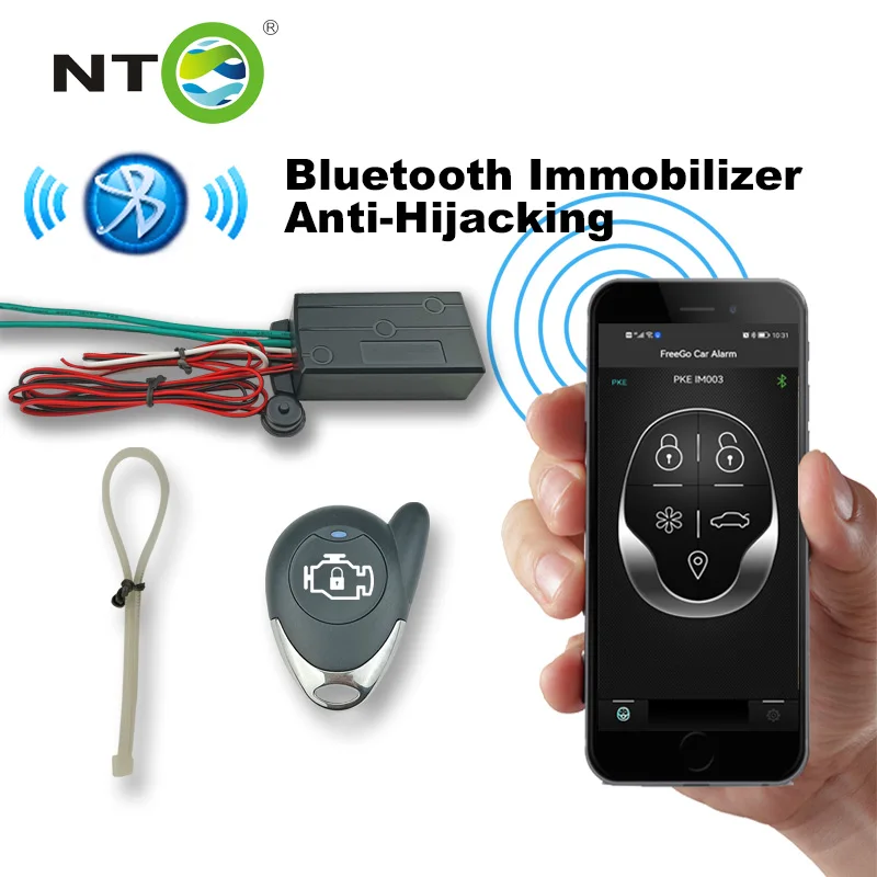 Фото Безопасность автомобиля DC12V Power Smart Auto Start Stop BT Иммобилайзер Система защиты от храпа Автомобильная сигнализация NT-IM003 №1