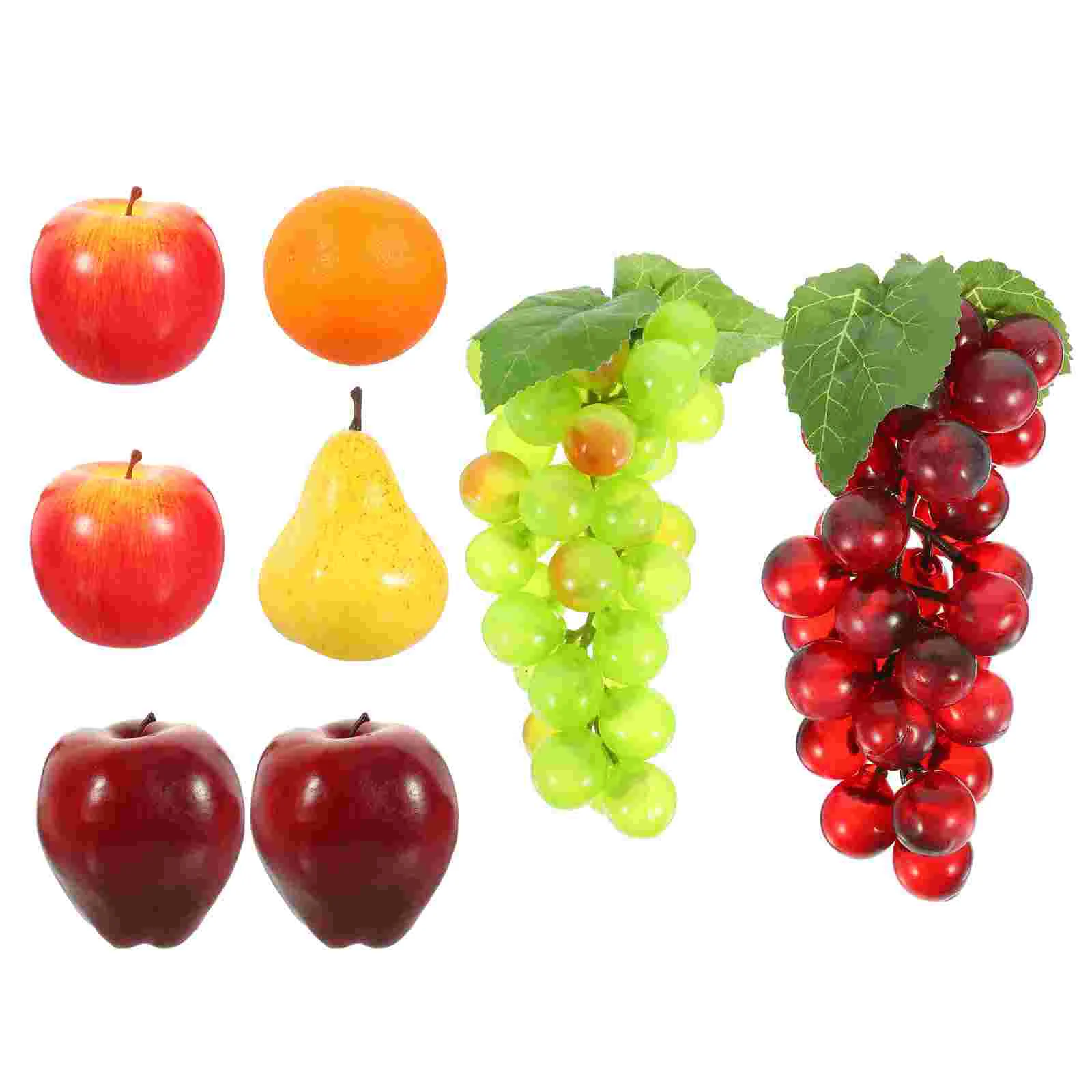 

8Pcs Realistic Fruit Model Fruit Adornment Fruit Shape Decor Fake Fruit Decor